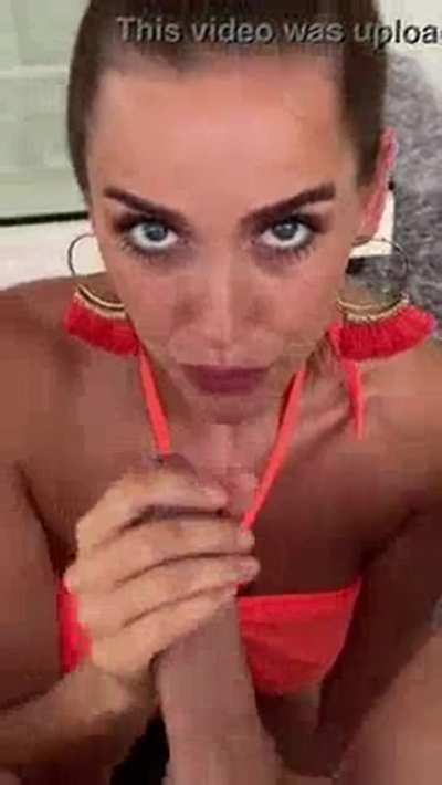 With eye contact