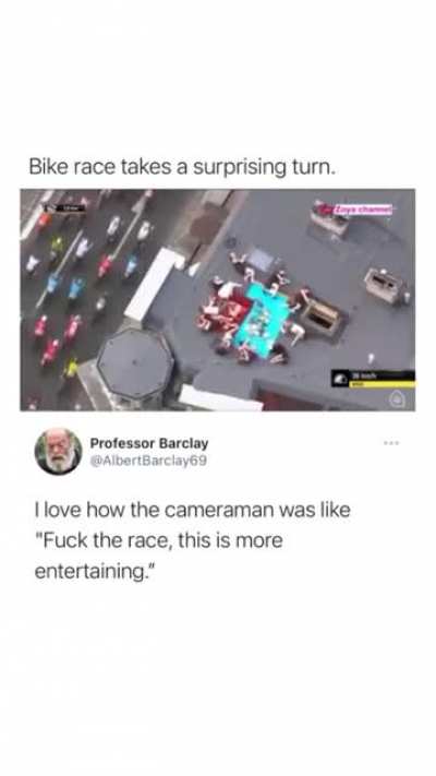 Man has his priorities straight