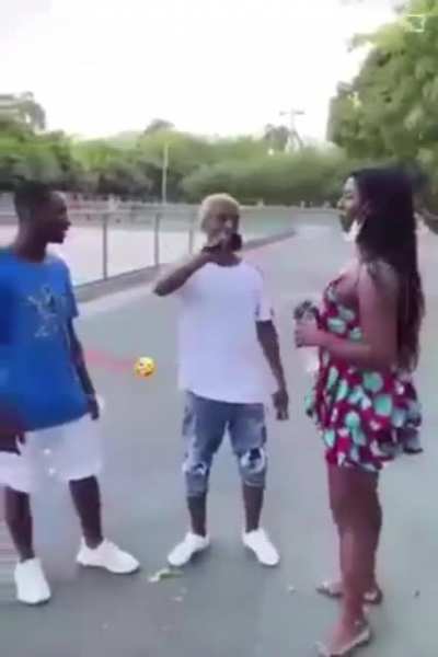 Don’t know what he said but looks painful 😂