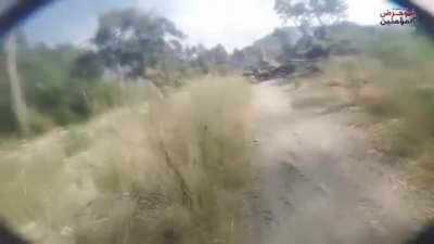 *[NSF<wbr>L]**[<wbr>NSFW]<wbr>* View discretion is advised. Go Pro footage of Huras Al Din Fighters killing several Regime Soldiers. Syria, October 10th, 2019