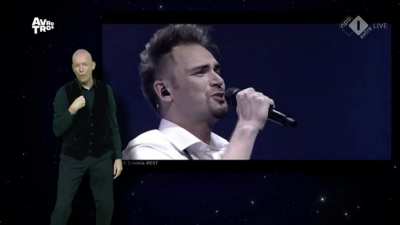 Dutch sign language interpretation of Estonia's 2021 Eurovision entry 'The Lucky One' by Uku Suviste