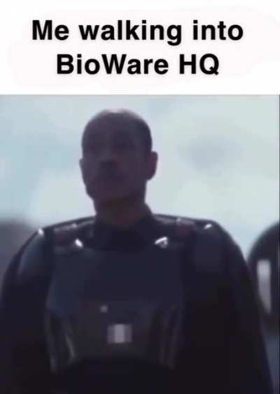 Me walking in BioWare HQ tonight