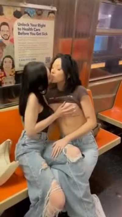 On the train.
