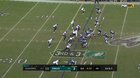 One handed NFL player Shaquem Griffin sacks the QB and recovers the fumble at the end.