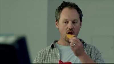 The baby loves doritos...