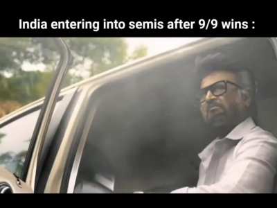 India enters the Semi Finals undefeated.