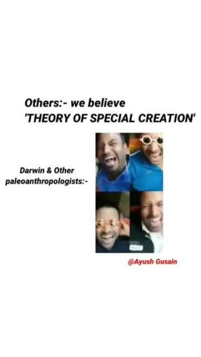 Darwin:1 Religion:0