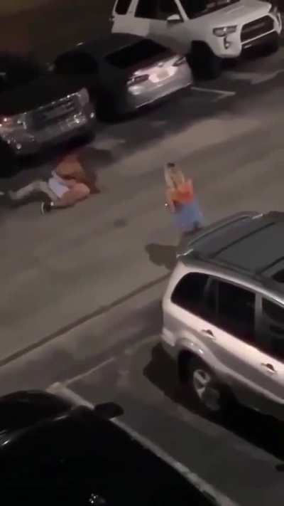 Girl tries to break up fight, gets neck broken
