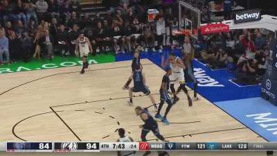 [Highlight] Rudy Gobert SLAMS down a reverse alley-oop from Kyle Anderson