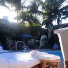 At the pool