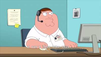 Peter works at the suicide hotline