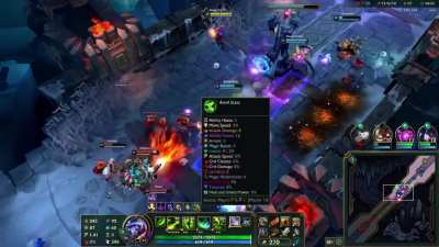 First aram game with the new skin