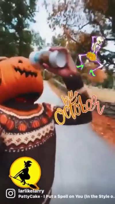 Headed into October like…🍂☕️⚰️🎃🦴👻🧙🧛‍♀️🧟‍♂️💀🦇