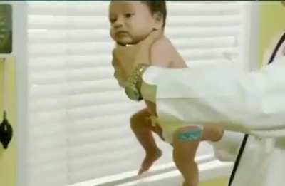 A physician shows us how to comfort an infant and stop them from crying.