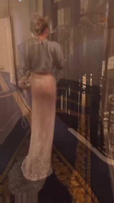 Quite cheeky at the Valentino show, Paris Fashion Week, 2023