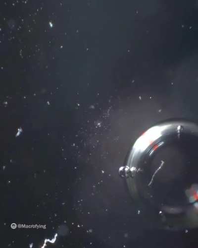 Zooming into a water bottle