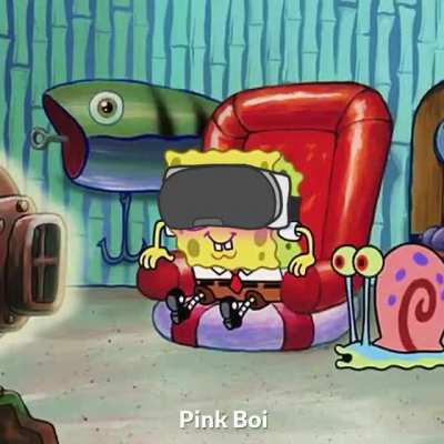 Spongebob tries VR