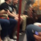 Let’s act like a football hooligan on the tube.