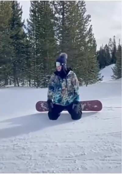 He can't slow down and he's screaming for help
