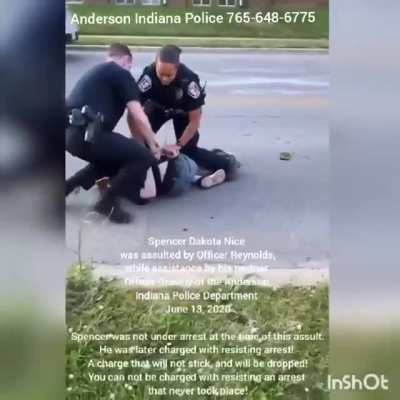 A video, shot two days after the city of Anderson announced it had banned chokeholds by its police force, shows an officer applying a chokehold during an arrest. He was later charged with resisting arrest.