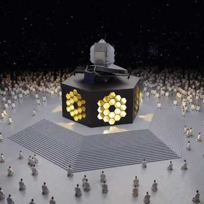 This fucking NFT looks like the Kaaba at Mecca except its the James Webb Space Telescope in L2 orbit