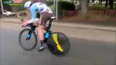 When your handlebars break at full tilt.
