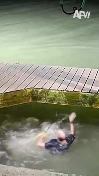 The biggest fish of his life - for a second