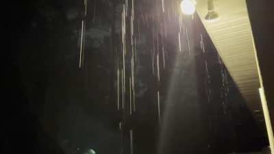 Please enjoy 1 minute of nighttime rain in the Deep South, bumped up against a swamp. They write songs about this weather. Full 4K link in comments.
