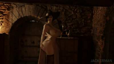 a night with Lady Dimitrescu (Jacker man) [resident evil](short movie)