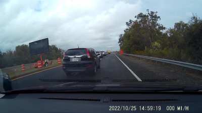 Use BOTH lanes, and don't block the lane you've chosen not to use!