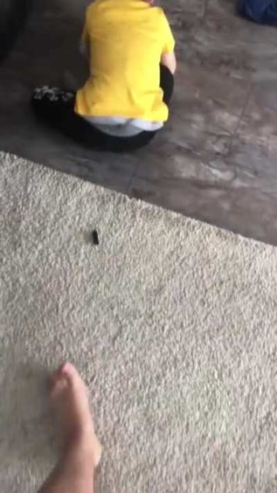 Scaring my Brother
