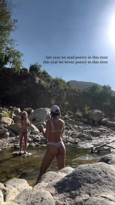 Reading poetry in a river 8/7/2024