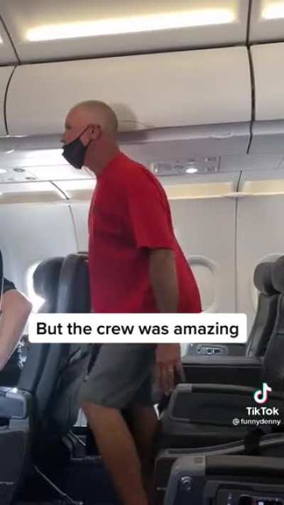 “Kevin has a meltdown on flight”