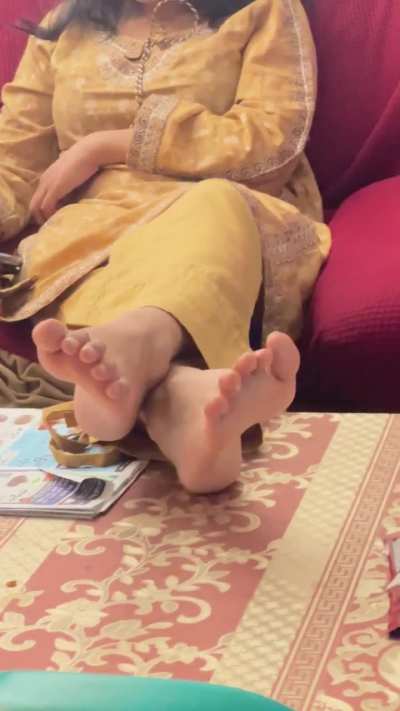 Friend's Shapely Soles served up on the table