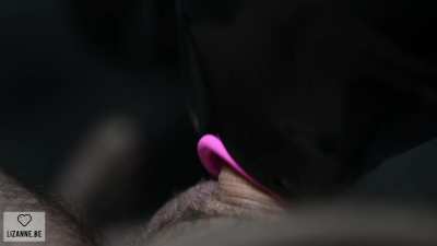 Condom mask blowjob