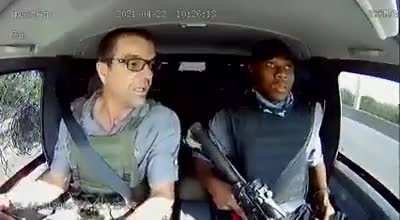 Escaping an armored truck robbery