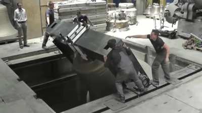 Manually ringing a 16 ton bell