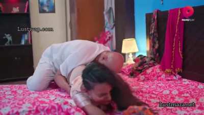 Beautiful Indian webseries newcomer Jullie Borra forced by an old bold fat dude