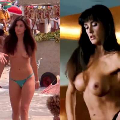 Demi Moore before & after boob job