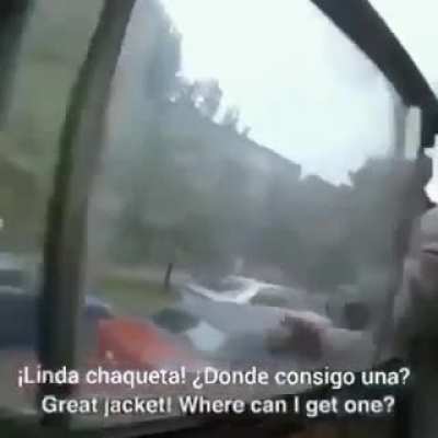The gayest jacket he's ever seen