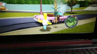 Homero le pega a una señora en la calle 😡😡