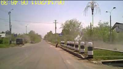lucky driver jumps out truck before crash