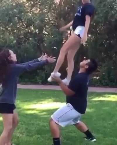 He knows how to catch correctly