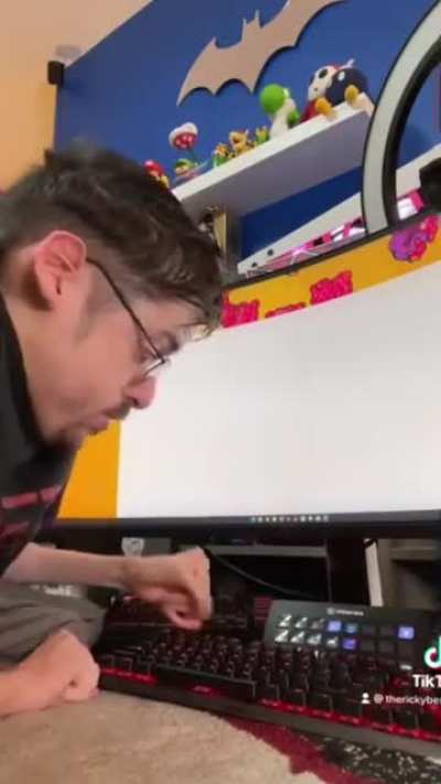 The pause before typing the last letter