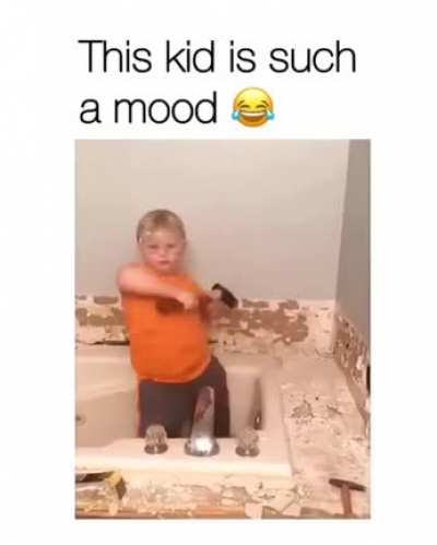 This Kid is in such a mood!