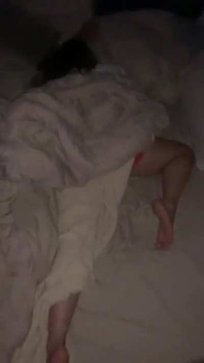 Wifes sleep time to play