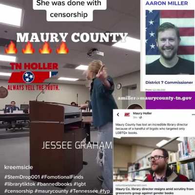 Local mom vs county commissioner bigot. // 
