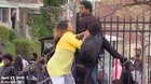 Momma Beats the Crap our of her Son after finding out that he was Participating in riots!