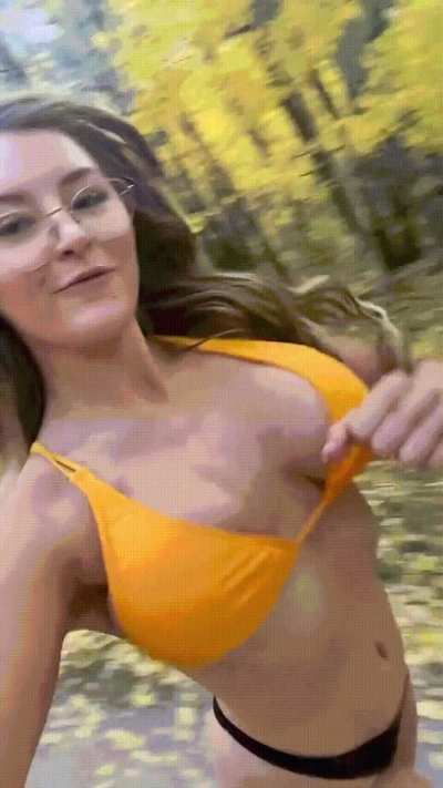 Yellow bikini