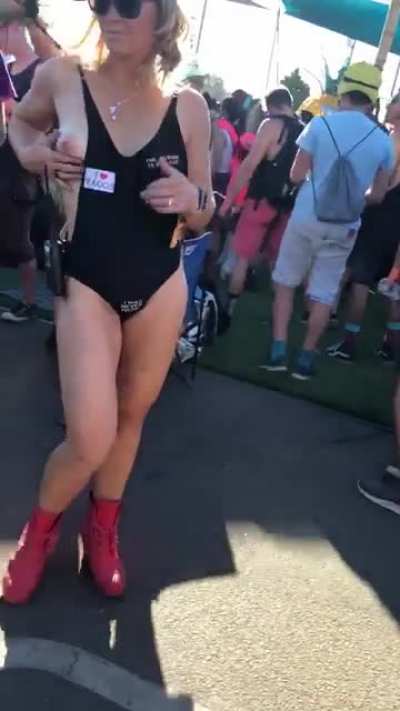 I love it when things get weird at a festival but this crosses the line